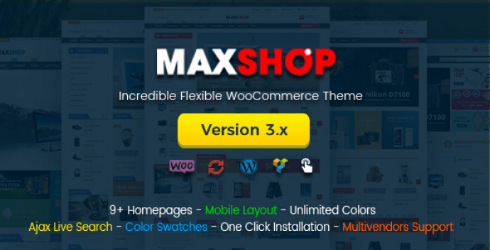 دانلود رایگان قالب فروشگاهی  Maxshop v3.1.3 مکس شاپ