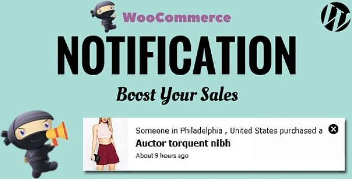 دانلود پلاگین وردپرس هشدار WooCommerce Notification v1.3.8
