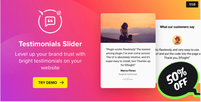 افزونه وردپرس نظرات مشتریان به صورت اسلایدر Testimonials Slider v1.1.0