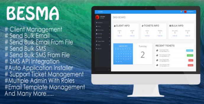 دانلود رایگان اسکریپت php ایمیل مارکتینگ و اس ام اس BESMA v1.0.5