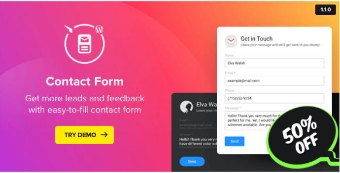 دانلود رایگان فرم تماس با ما WP Contact Us Form