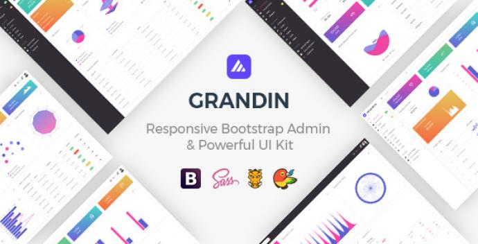 دانلود قالب مدیریت html با نام grandinadmin(رایگان)