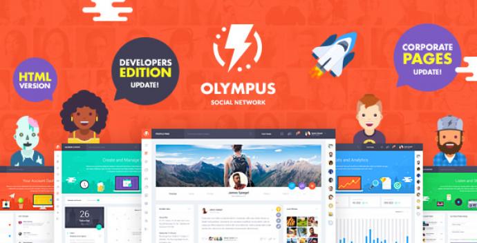 دانلود قالب html شبکه اجتماعی  olympus
