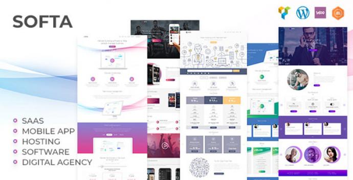 دانلود قالب وردپرس نرم افزار و اپلکیشن SOFTA V1.2.2