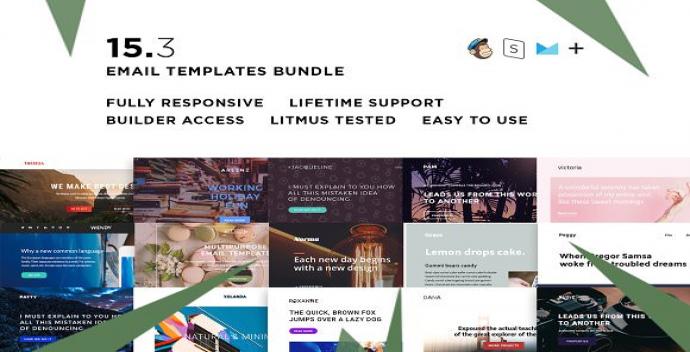 دانلود  قالب اچ تی ام ال 15 قالب BUNDLE III