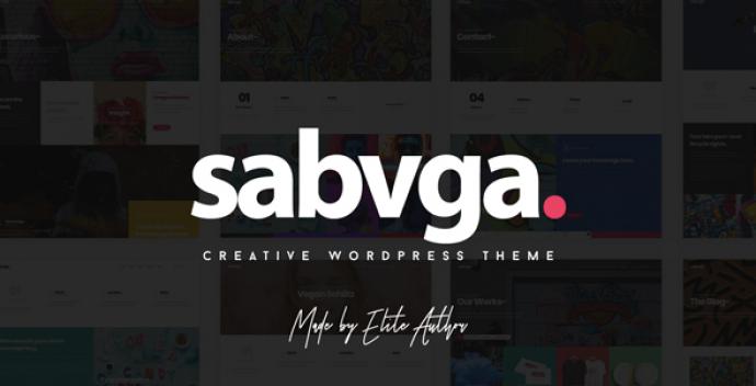 قالب وردپرس خلاق و نمونه کار SABVGA V1.0 سبوگا