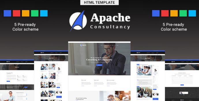 دانلود رایگان قالب مشاوره کسب و کار APACHE