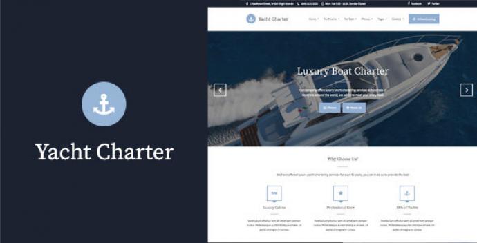 قالب وردپرس قایقرانی Yacht Charter