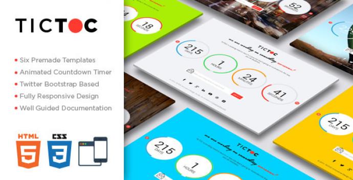 قالب html به زودی TICTOC