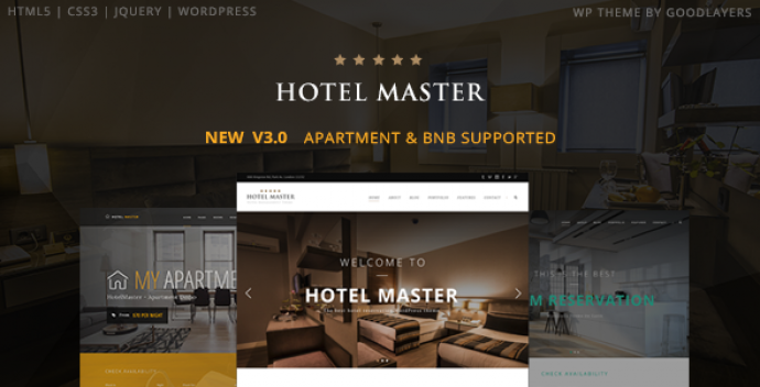 دانلود رایگان قالب وردپرس رزرو هتل Hotel Master
