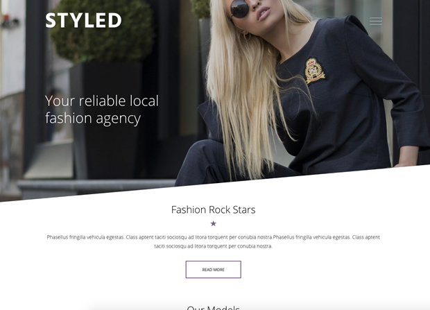 نسخه یك تم وردپرس Styled