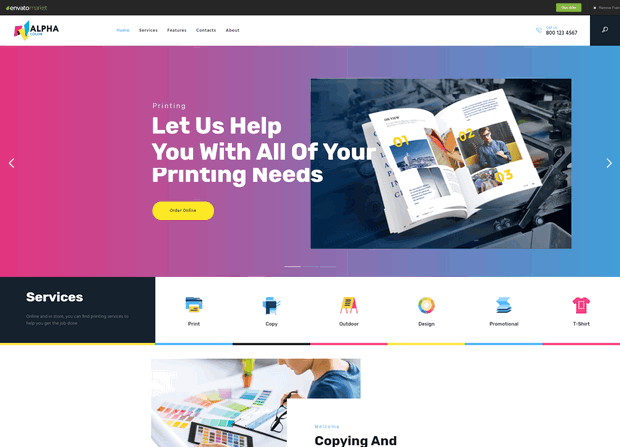 AlphaColor WordPress Theme Screenshot