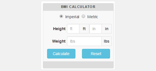 CC BMI ماشین حساب
