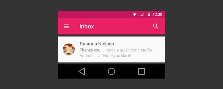 کیت Android L توسط Rasmus Nielsen