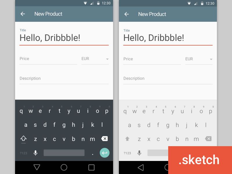 صفحه کلید Android L توسط Sander Värv