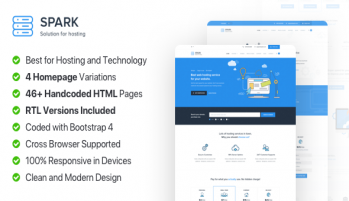 قالب html برای هاستینگ و فروش سرور پشتیبانی از راستچین