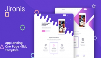 دانلود رایگان قالب HTML تک صفحه ای لندینگ نرم افزار