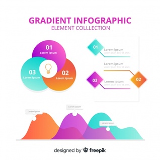 مجموعه المنت های infographic مدرن