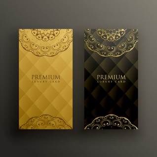 طراحی کارت طلایی عروسی شیک