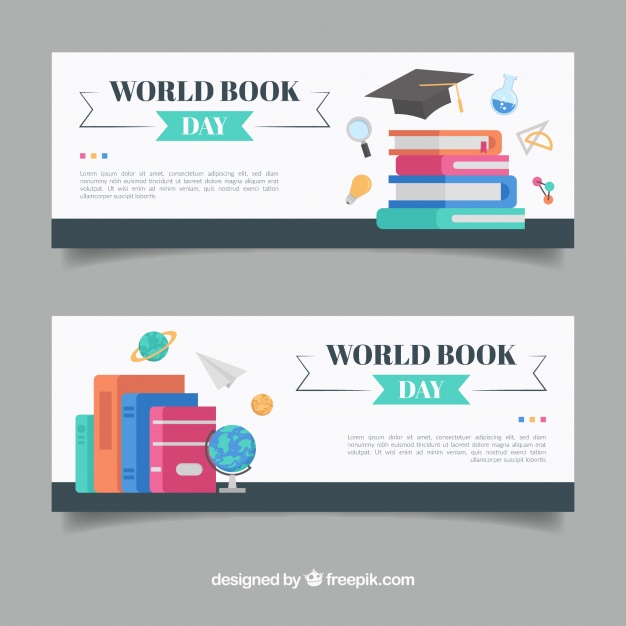 دانلود وکتور بنر کتاب زیبا