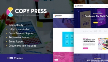دانلود رایگان قالب CopyPress قالب html خدمات تایپ و طراحی