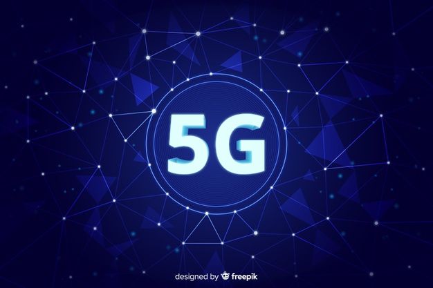 وکتور رایگان پس زمینه شبکه  نسل پنجم 5G