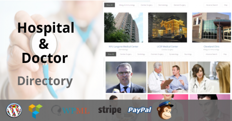 افزونه وردپرس دایرکتوری دکتر و پزشک یاب حرفه ای Hospital & Doctor Directory