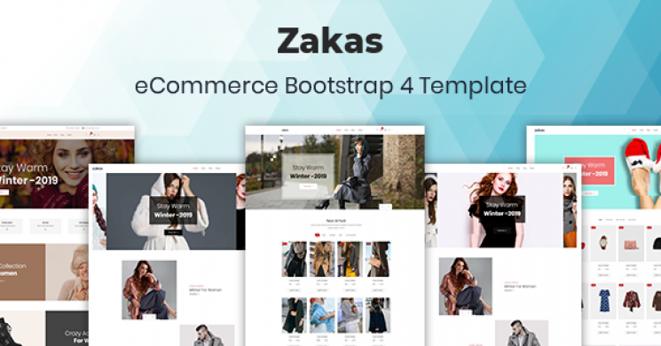 دانلود رایگان قالب فروشگاهی HTML مد و لباس Zakas 