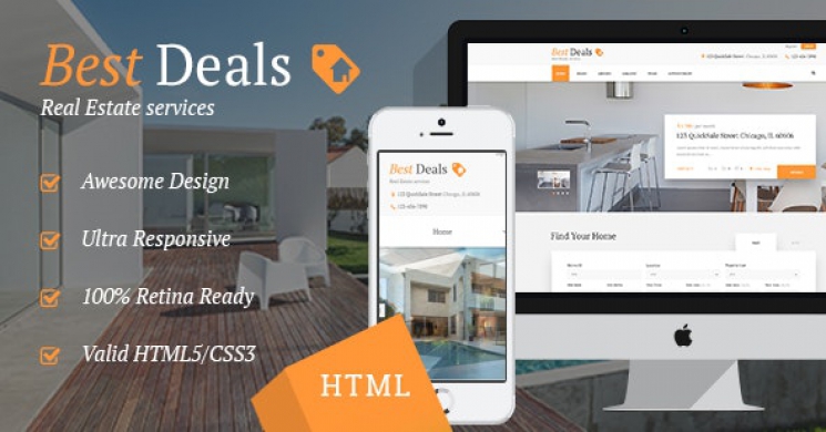 دانلود قالب html املاک و اجازه Best Deals