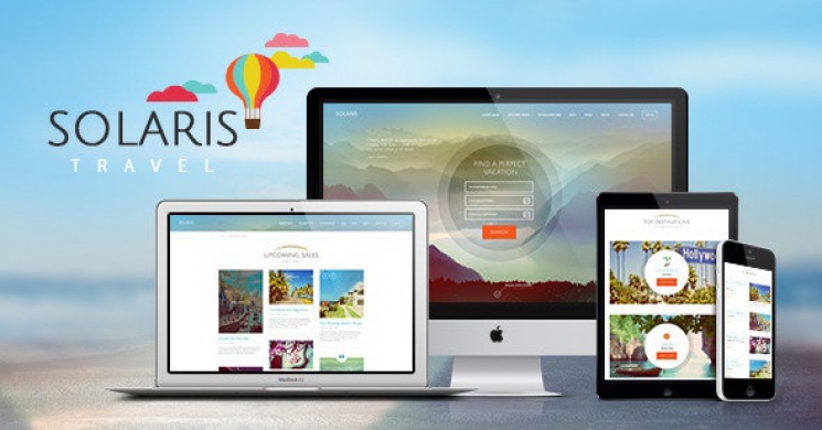دانلود رایگان قالب آژانس مسافرتی و رزرو تور solaris