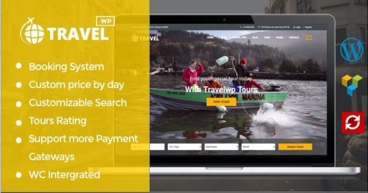 دانلود رایگان قالب Travel WP v1.6.3 قالب وردپرس تور و مسافرت