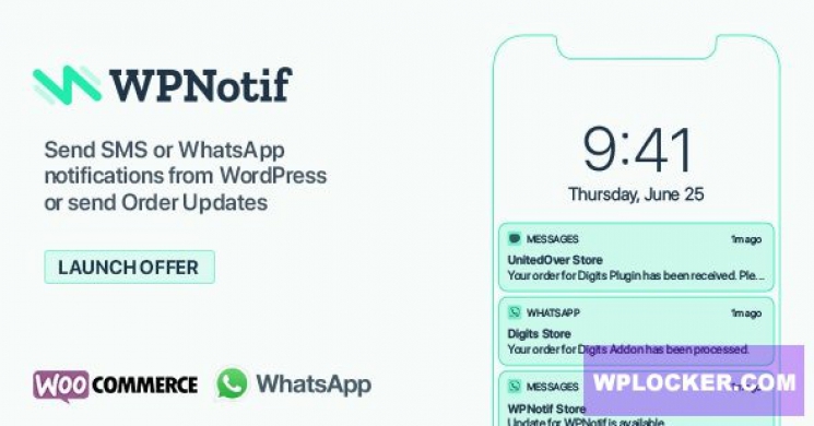 افزونه وردپرس ارسال اعلانات به واتس آپ و اس ام اس Wpnotif نسخه v1.5.2