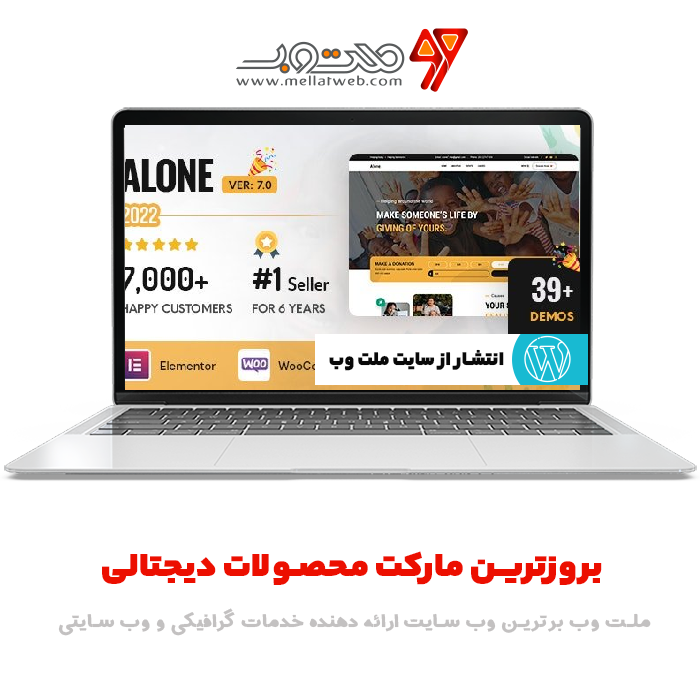 قالب وردپرس Alone  ورژن 7.5.5 – قالب وردپرس خیریه