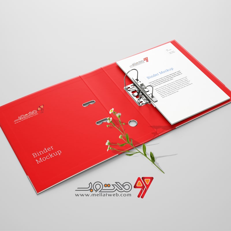 موکاپ (Mockup) طرح لایه باز زونکن ( کلاسور)
