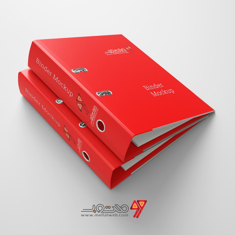 موکاپ (Mockup) طرح لایه باز زونکن ( موکاپ کلاسور) دو عدد