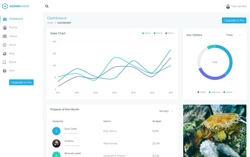 AdminWrap Bootstrap Lite