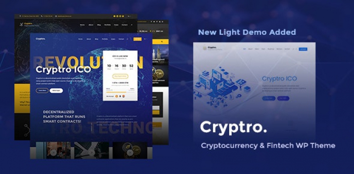 دانلود رایگان قالب وردپرس ارز دیجیتال ، بلاکچین ، بیت کوین - قالب Cryptro دانلود رایگان قالب وردپرس ارز دیجیتال ، بلاکچین ، بیت کوین - قالب Cryptro