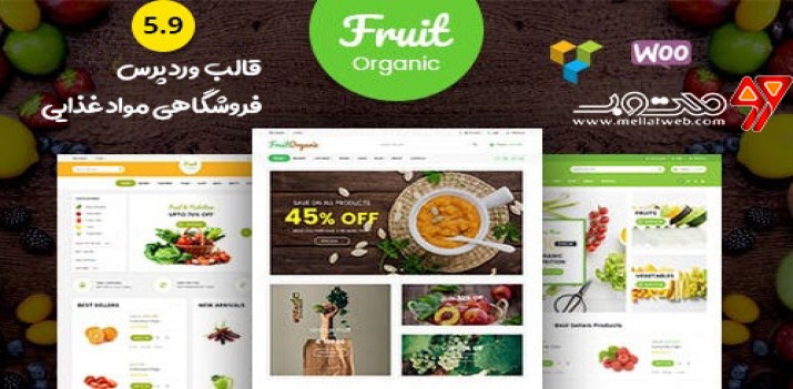 قالب وردپرس رایگان فروشگاهی Food Fruit بصورت راستچین + دانلود