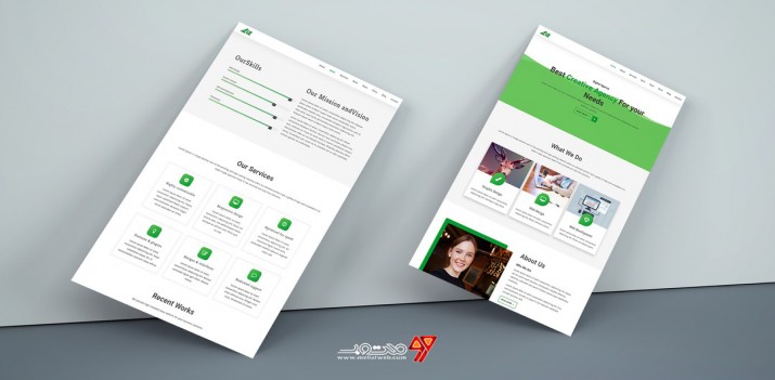 دانلود رایگان قالب html شرکتی و چند منظوره تک صفحه ای