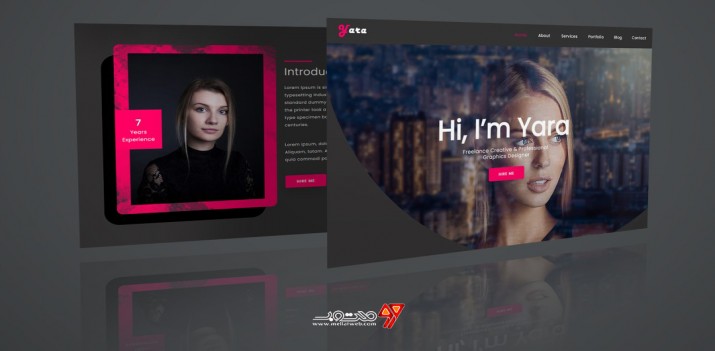 دانلود رایگان قالب html رزومه شخصی و نمونه کار
