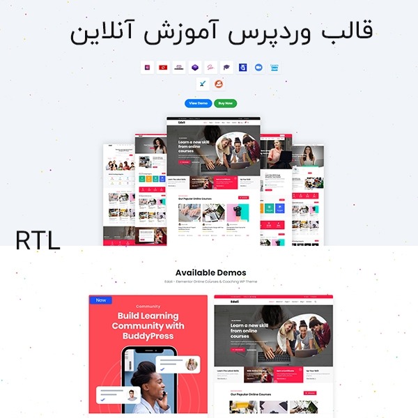 دانلود رایگان قالب وردپرس آموزش آنلاین و دانشگاه راستچین - قالب Edali