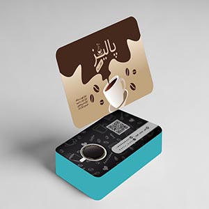 کارت ویزیت لایه باز کافی شاپ