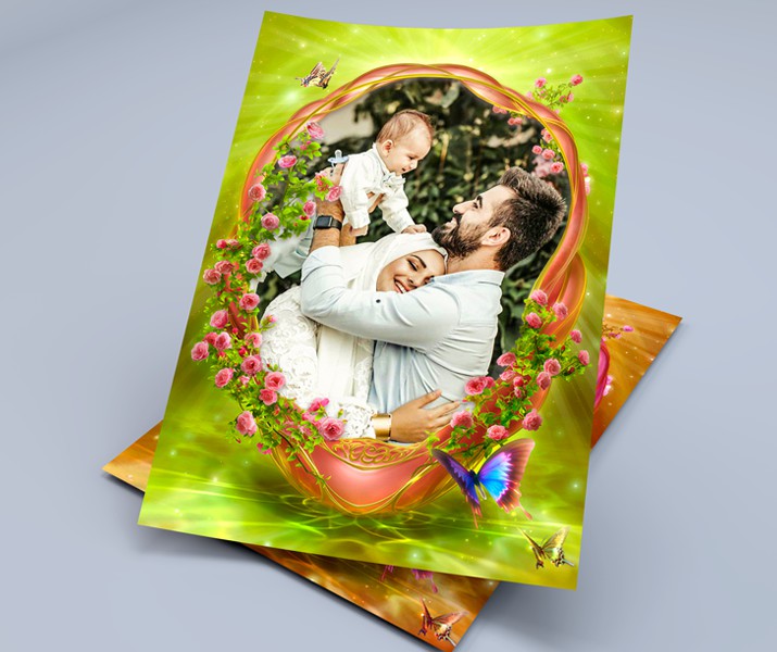 موکاپ قاب عکس عروسی شماره 1
