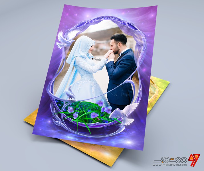 موکاپ قاب عکس عروسی شماره 4