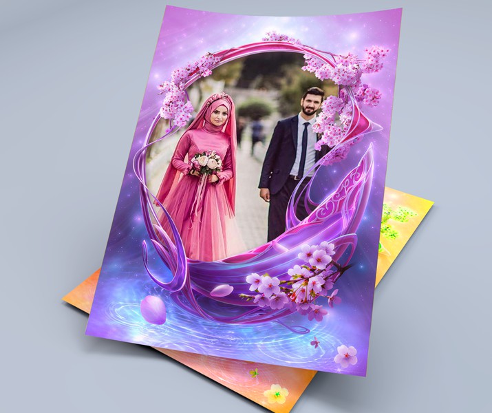 موکاپ قاب عکس عروسی شماره 2
