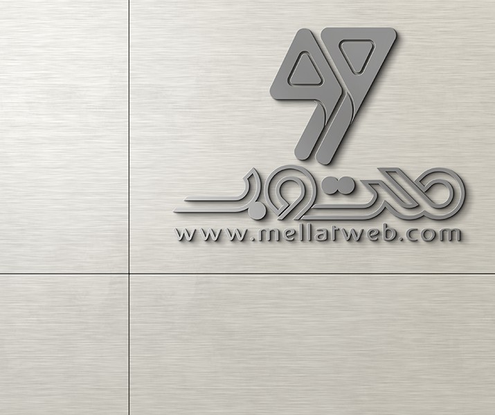 طرح لایه باز موکاپ لوگو سه بعدی روی دیوار