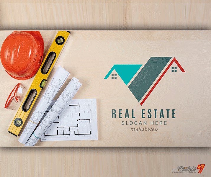موکاپ جدید نمایش لوگوی عمران و معماری